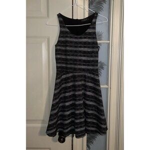 Clockhouse Black White Arrows Fit & Flare Mini Dress PP